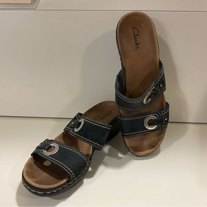 Clarks Black Sandals